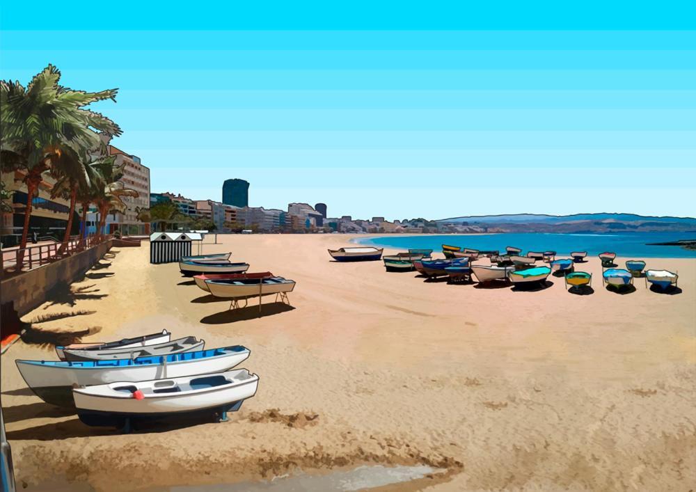 Primera Linea Playa Canteras With Sea View Las Palmas de Gran Canaria Esterno foto